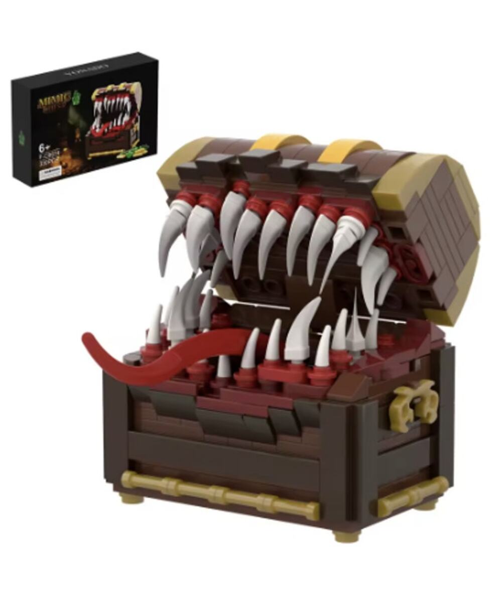 MOC Game Mimic Moster Treasure Chest Building Blocks Set - NEW Sealed Box